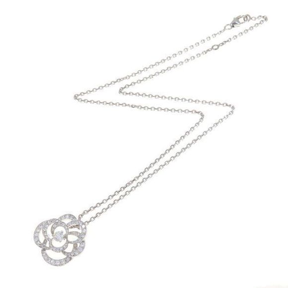 Chanel Camellia Collection Diamond Necklace /medium Model 36or 39.5cm (15.55in) - Picture 4 of 7